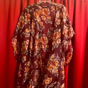 Apt 9 Lightweight Chiffon Floral Kimono